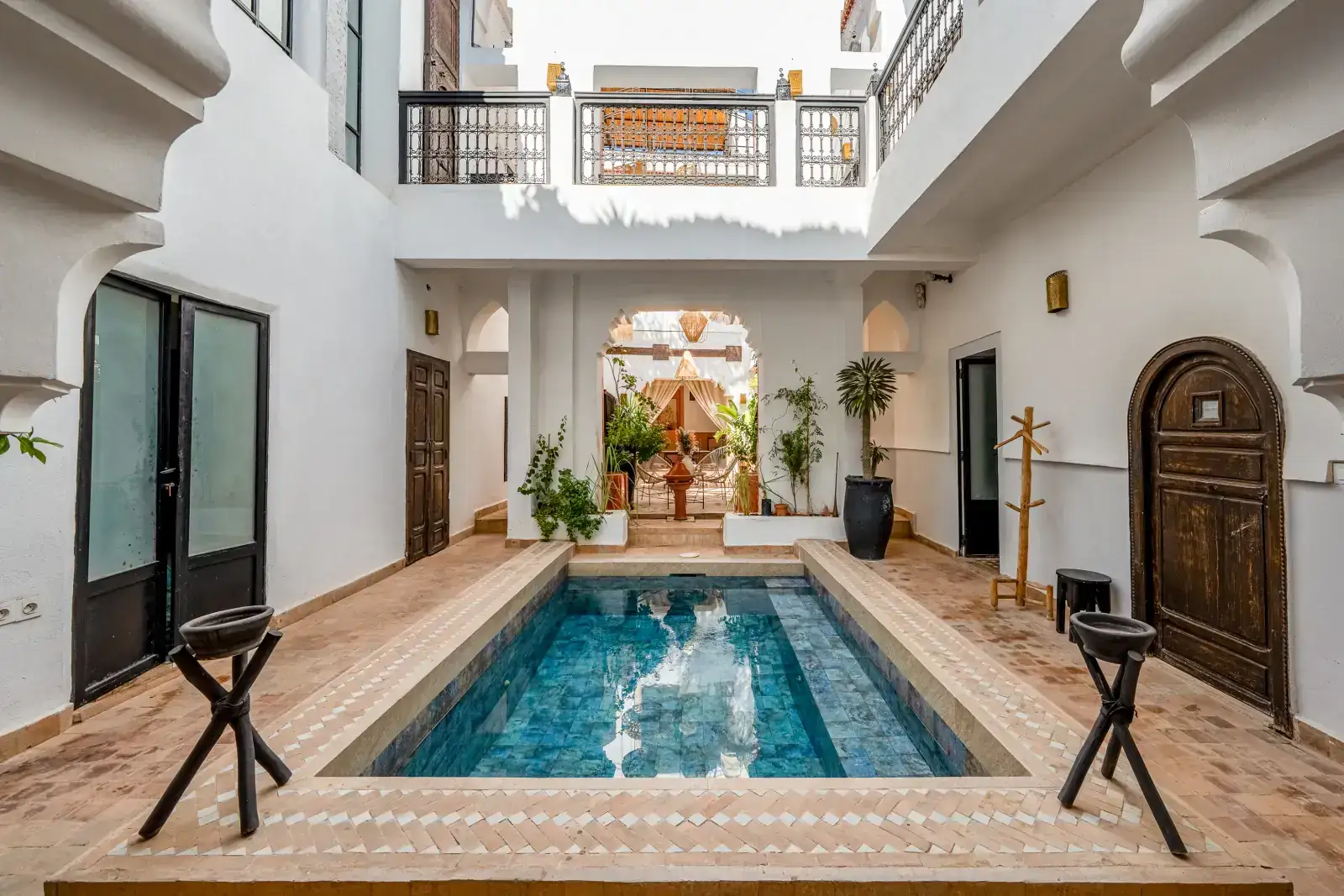 Riad courtyard